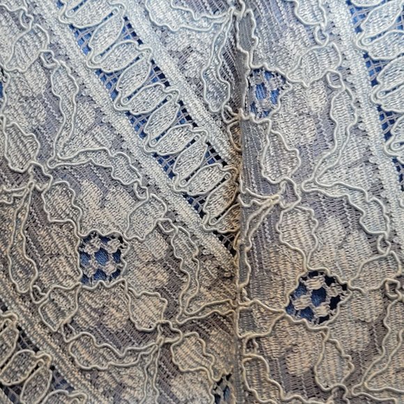 Vintage Dress Polyester Diolen Made in Europe Sz 44 Pleated Skirt Zip Back Belt - Picture 8 of 13